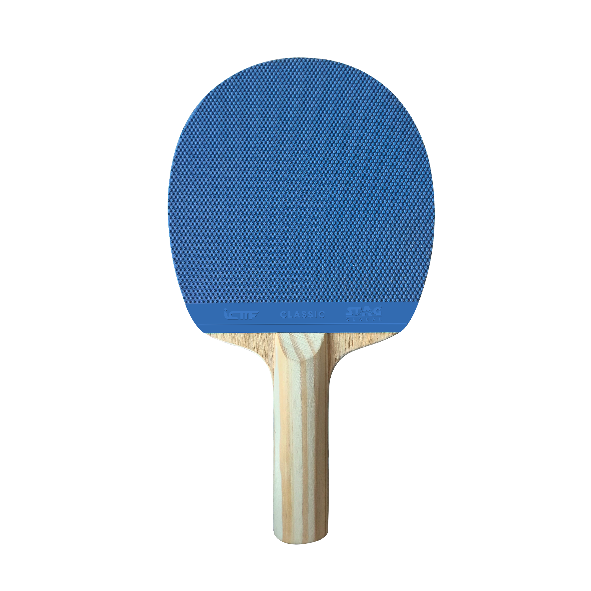 Stag Global ICTTF HardBat Oval Shape Racket – Black & Blue