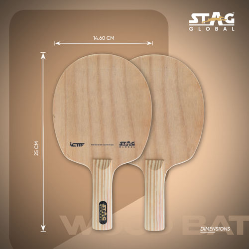 Stag Global ICTTF Approved Wooden Racket