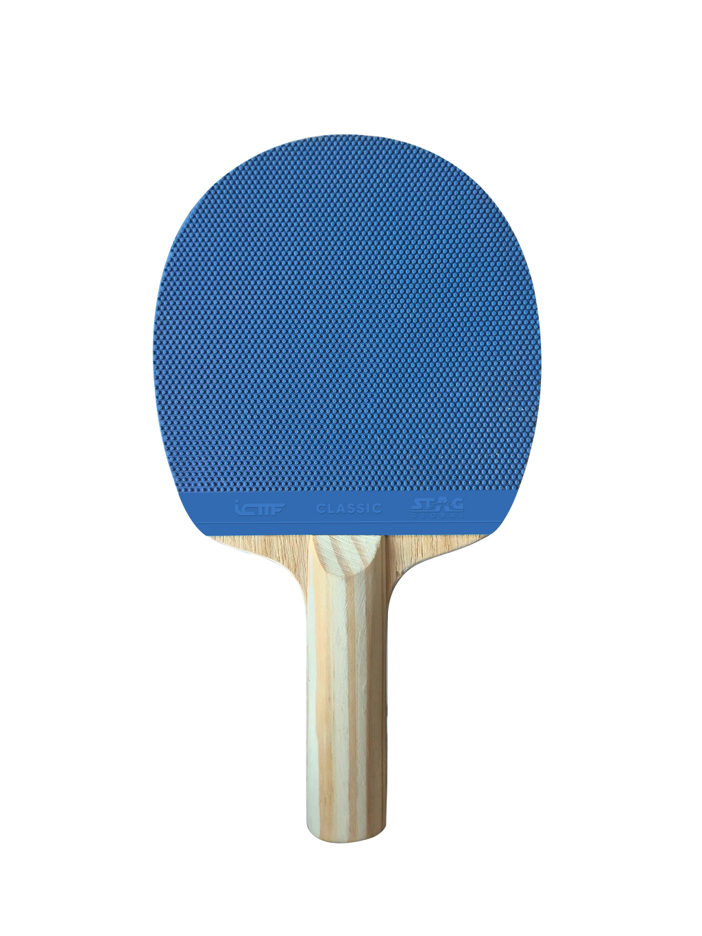 Stag Global ICTTF HardBat Oval Shape Racket – Orange & Green